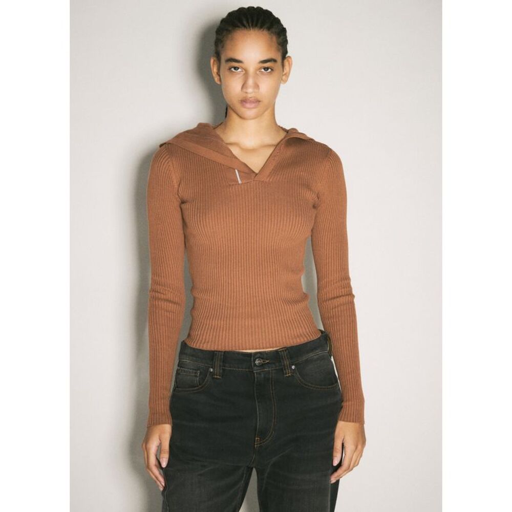 Y/Project Women Pinched Shoulder Rib Sweater